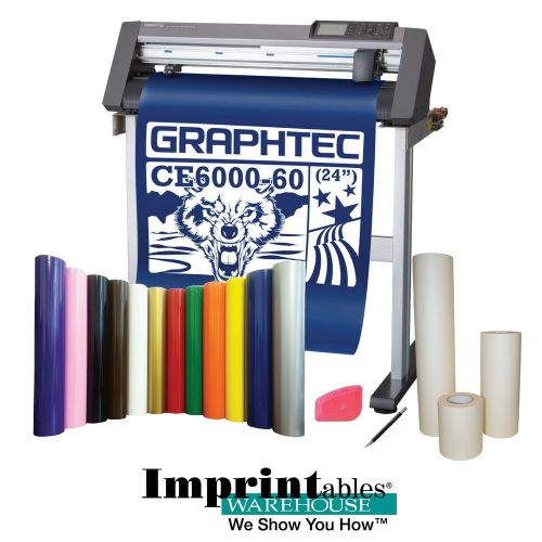 GRAPHTEC Vinyl Cutter CE6000-60 w/Stand and BONUS Sign Vinyl