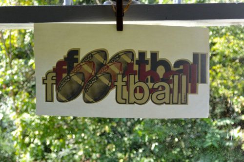 NOS Rare HTF Vintage Football Iron-on T-Shirt Transfer
