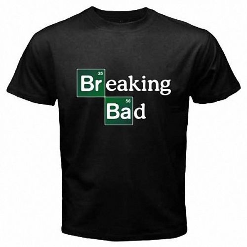 Breaking Bad Walter White Bryan Cranston Mens Black T-Shirt Size S, M, L - 3XL