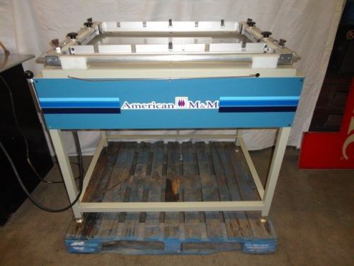American m&amp;m graphic arts screen printing table. for sale
