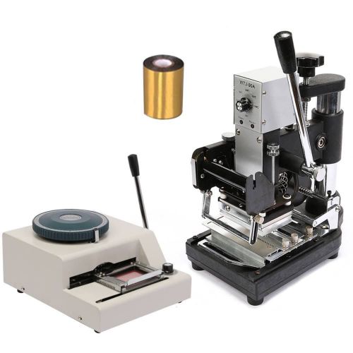 Embossing machine hot foil 11 line embossing manual credit 70-character popular for sale