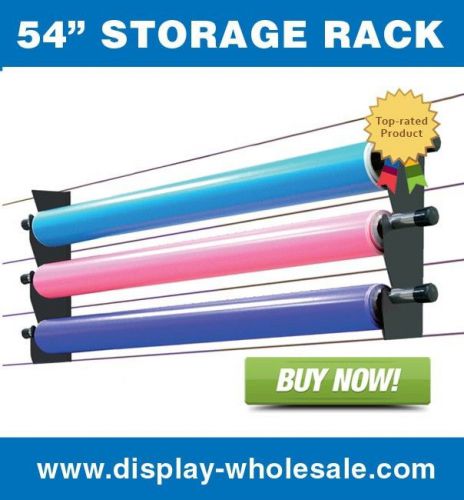 Sign shop wall storage rack 54&#034; arlon roland vinyl printer mutoh mimaki (4 sets) for sale