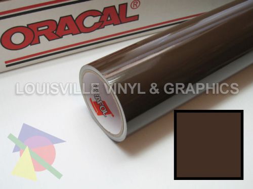1 roll 24&#034; x 5 yds brown oracal 651 sign &amp; graphics cutting vinyl for sale