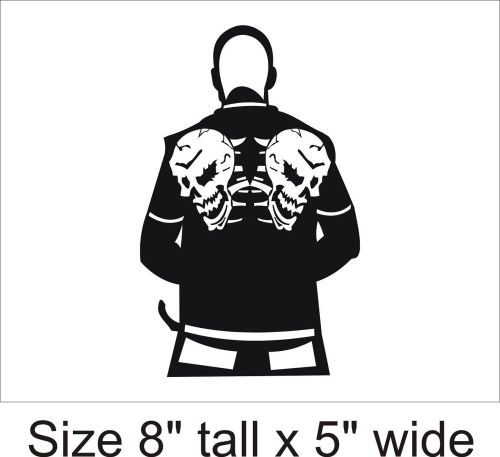 2X Skull Man Vinyl Sticker Decal Car Truck Bumper Fine Art Cafe - 1373