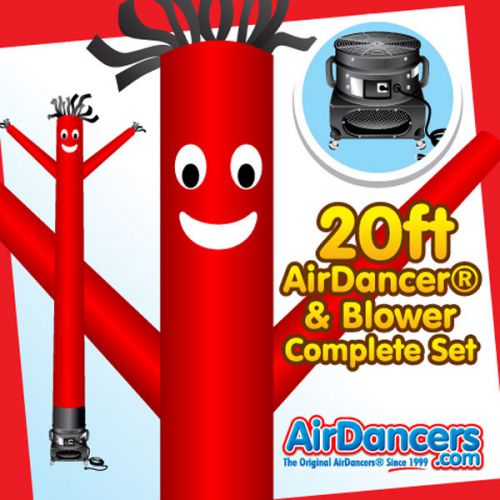 Red airdancer® &amp; blower 20ft - complete air dancer set for sale
