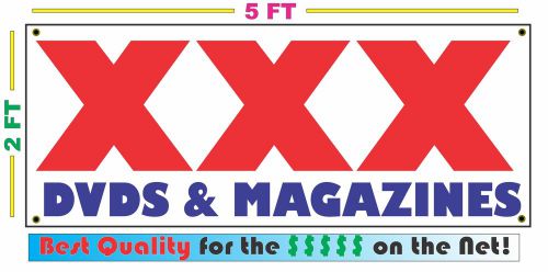 XXX DVDS &amp; MAGAZINES Full Color Banner Sign NEW XXL Size Best Quality for the $