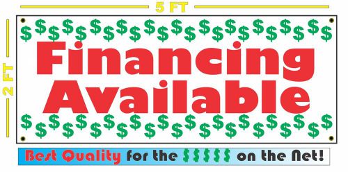 FINANCING AVAILABLE Banner Sign NEW Larger Size 4 Auto Used Car Lot Shop BAD OK