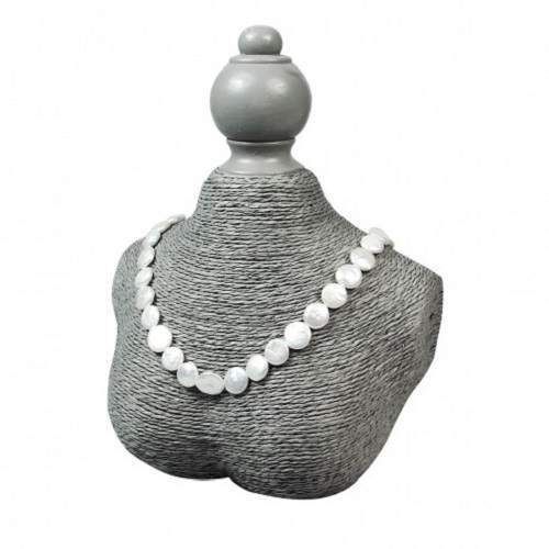 Grey Paper Twine Necklace Display