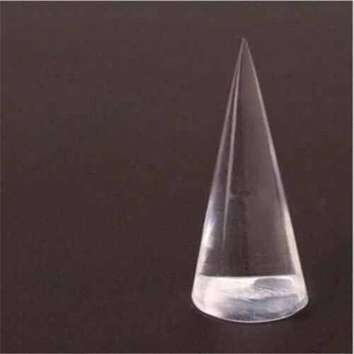 2pcs jewelry ring display holder stand cone shape acrylic transparent for sale