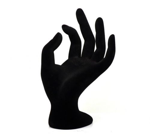 1pc black hand ring jewelry display stand 17.5x8cm(6-7/8&#034;) for sale