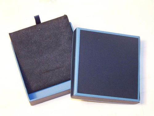 Blue gift box w/blue padded interior, 3.5&#034;x 3.5&#034;x1&#034;h brand new for sale