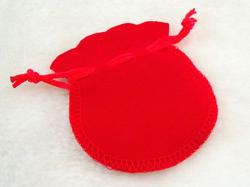 wholesale nice red 100 2.5&#034;x 3&#034; velvet jewelry pouch