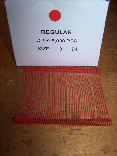Lot of 5000 RED 3&#034; Regular Barbs Tagging Gun Pricing Price Tag Attacher