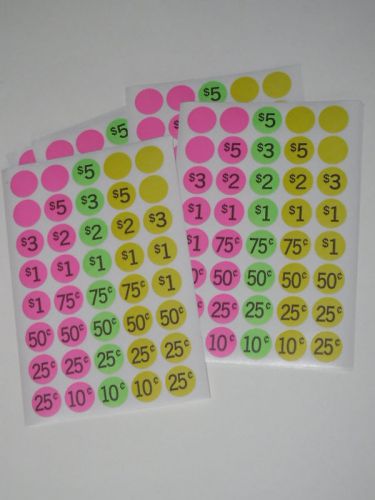 400 GARAGE YARD SALE RUMMAGE STICKERS PRICE LABELS SAIL @@ ALL MY OTHER LISTINGS