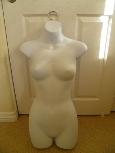 White Female Mannequin Body Shell Torso with Hanger PICK UP ONLY
