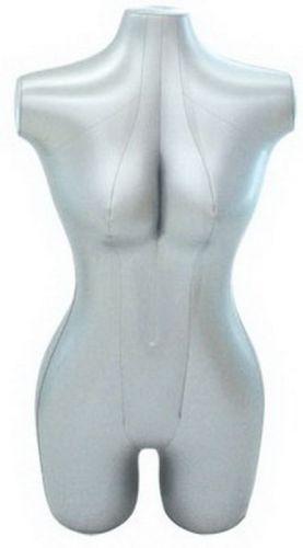 Inflatable Torso Women &#039;Leg 2812 Easy Carry Mannequin Silver Color
