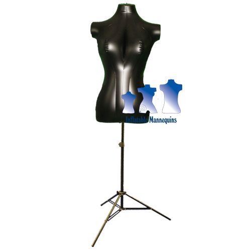 Inflatable Female Torso, Mid-Size, with MS12 Stand, Black