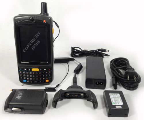 SYMBOL MC7596 MC75 Motorola Laser Barcode Scanner WM6.1 WiFi GSM GPS +CRADLE KIT