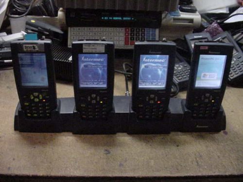Lot of 4 Intermec Model 700C Color Handheld Computers for P/R Only. All Power Up