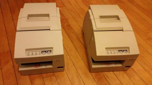 Lot of 2 Epson TM-H6000III M147G POS Point of Sale Dot Matrix Thermal Printers
