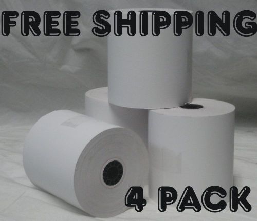 4 Rolls of Long 3 1/8&#034; x 273&#039; Thermal Receipt Paper Free shipping