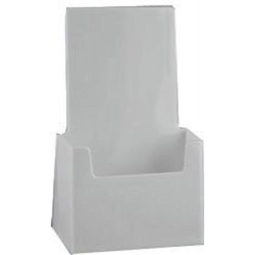 4x9 Tri-Fold White Brochure Holder Lot of 50 DS-LHF-S100-WHT-50