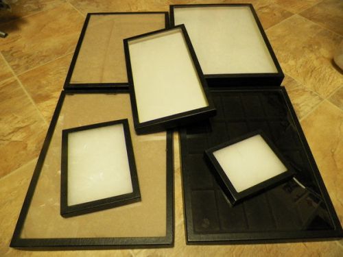 7 Jewelry Display shadow box display cases