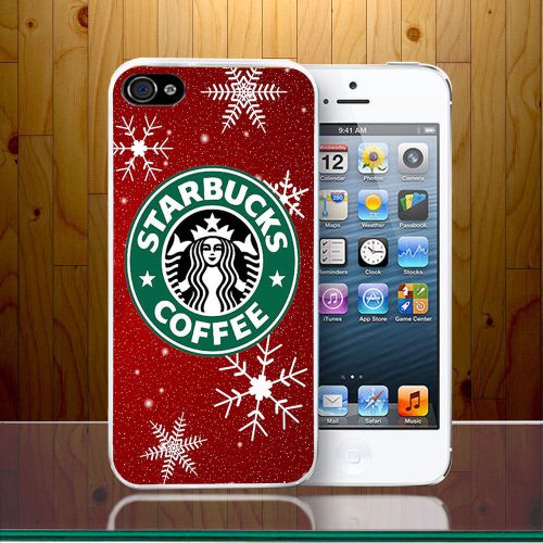 New Starbucks Logo Cute Flashy Christmas Case cover For iPhone and Samsung