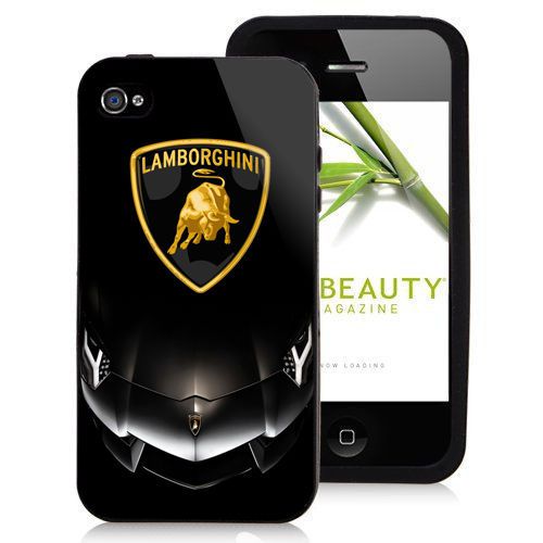 Lamborghini Black Car Sport Logo iPhone 5c 5s 5 4 4s 6 6plus Case