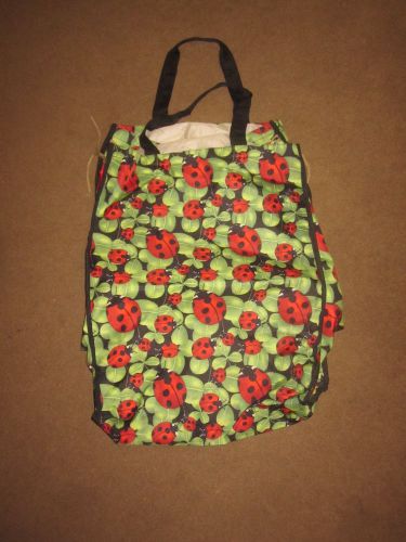 Pretty Shopping Cart Liner ~ Lady Bugs and Green Leaf Pattern! Great Condition!