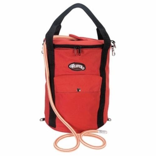Weaver leather deluxe climbing rope bag, red for sale