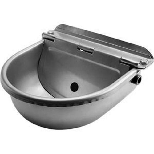 STAINLESS Water Bowl Trough AUTO Filling Drinking Float Equine Cattle Dog 4Litre