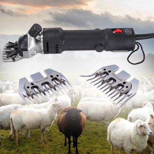 Electric 320W Clipper Shearing Sheep Goats Alpaca Pet Shears w/ 2 Extra Blades