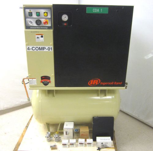 Ingersoll rand 5-hp rotary screw air 80-gal compressor 18-cfm 6814-hrs + more for sale