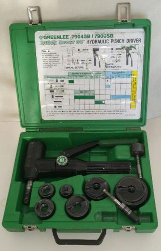Greenlee 7906sb quick draw 90 hydraulicknockout punch driver set. for sale