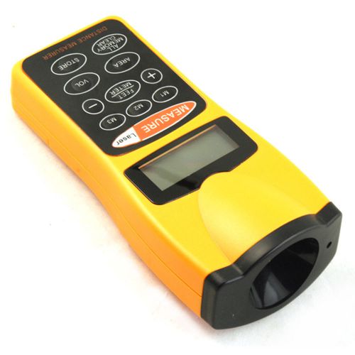 Digital CP3007 Handheld Ultrasonic Infrared Distance Measurer with Laser Point