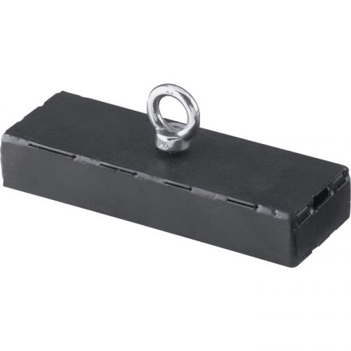 Master Magnetics Black Heavy-Duty Holding/Retrieving Magnet-150-lb Cap #PWC175