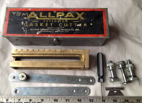 ALLPAX EXTENSION GASKET CUTTER MACHINIST LATHE TOOL COMPLETE SET IN CASE