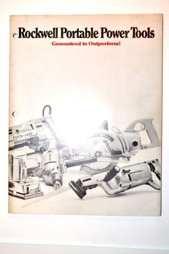 1970 rockwell portable power tools catalog pc-1502 #rr329 saw sander drill plane for sale