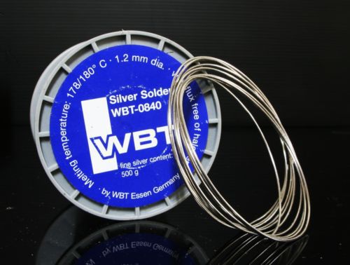 WBT -0840 4.6meter 15.08feet 1.2mm 4%Ag silver Solder FREE Worldwide shipping