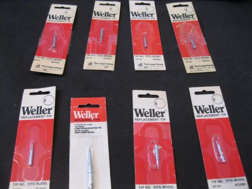 LOT OF 8 WELLER REPLACEMENT TIPS FOR MODEL EP101, EP105, TCP/TC201 (D1)