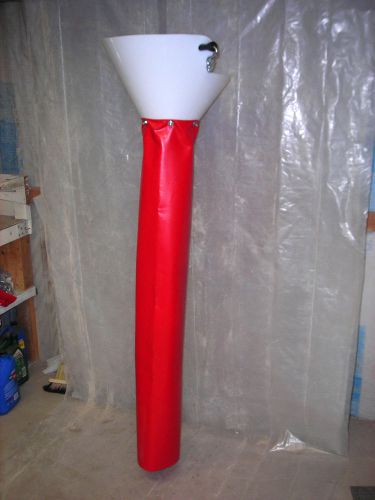 4&#039; replacement boot for slurry chute (red in photo)