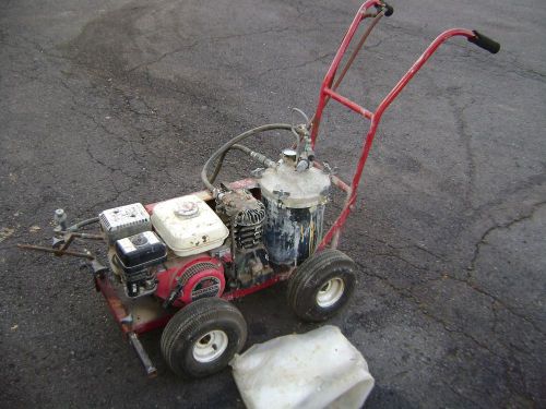 line striper Newstripe Parking lot Field Line painting Gas Honda 3.5 HP air tool