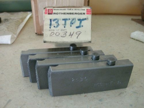 NEW Rothenberger Threading Dies 00349 1&#034; NF 2530 Panther Collins