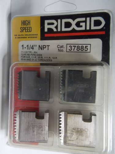 RIDGID 37885 1-1/4&#034; NPT PIPE THREADING DIES RH HS 12-R O-R 11-R 111-R 00-R 31-A