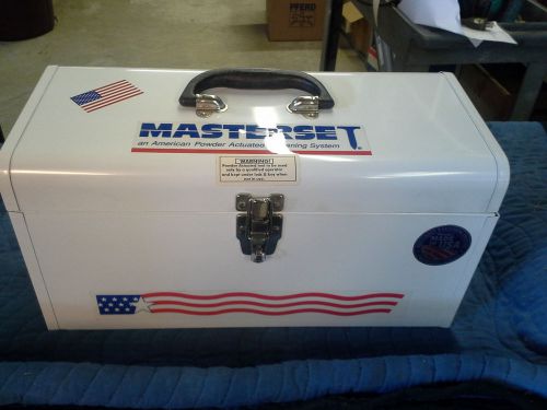 MASTERSET .22 CALIBER POWDER ACTUATED FASTENING SYSTEM  MASTERSET SYSTEM2