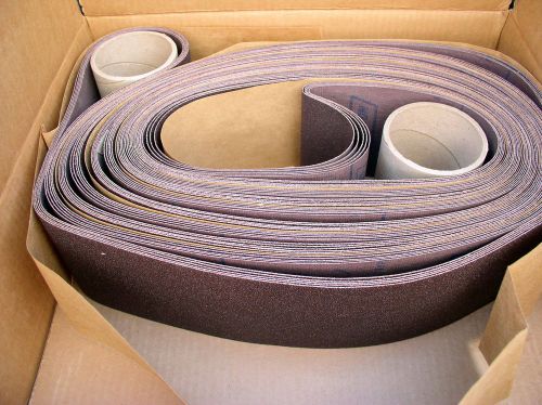 (5) Belts Cloth type 41 Aluminum Oxide Sanding Plyweld Belt 4&#034; X 300&#034; 60 Grit