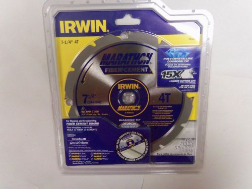 Irwin 4935473 7-1/4-Inch x 4T Diamond Fiber Cement Circular Saw Blade B51