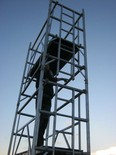 Eiger 500  advanced guard rail (agr)  aluminium scaffold tower 8.3m  850  x 1.8m for sale