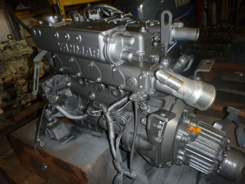 Yanmar 4j-3e 60 hp marine complete w/ transmission kanzaki 2.64:1 matching pair for sale